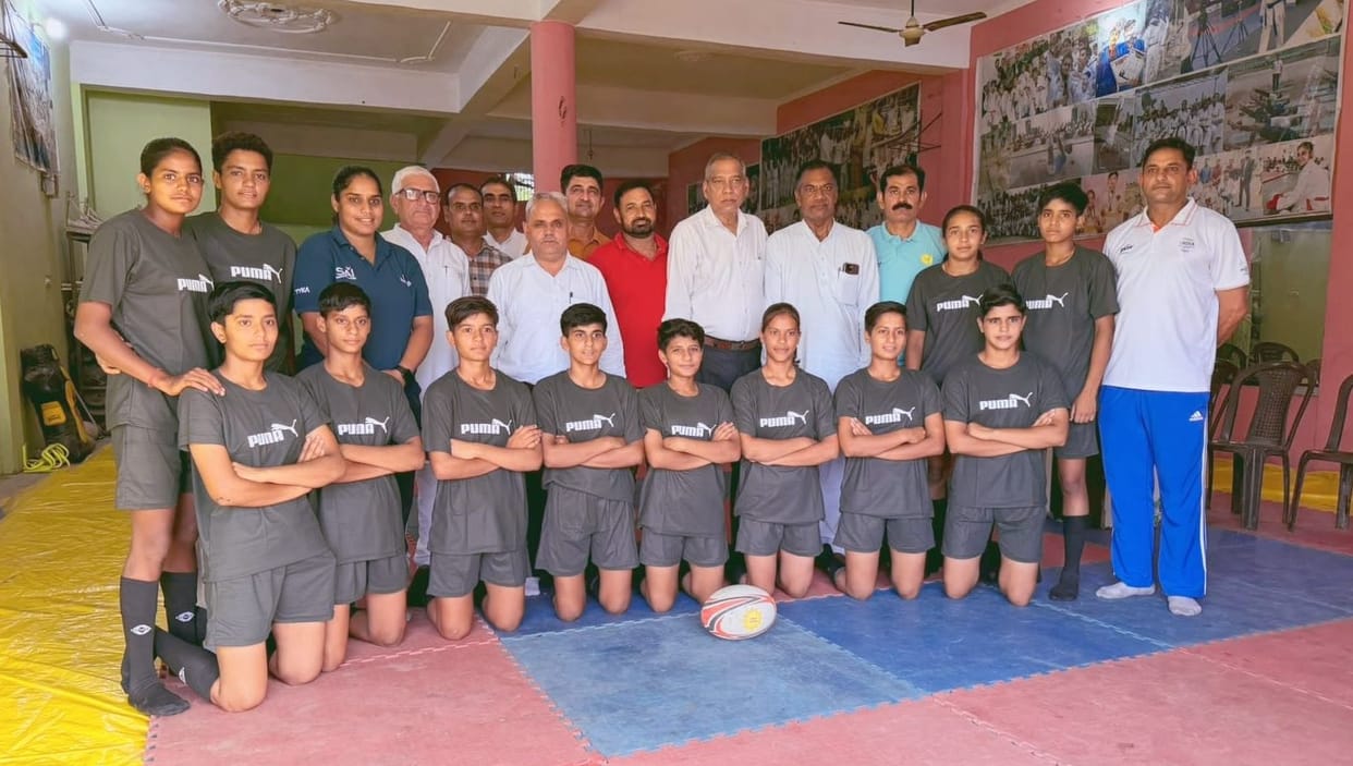 Jind's Anjali takes command of the National Junior Girls Rugby Team, Nidhi of Charkhi Dadri is the vice-captain