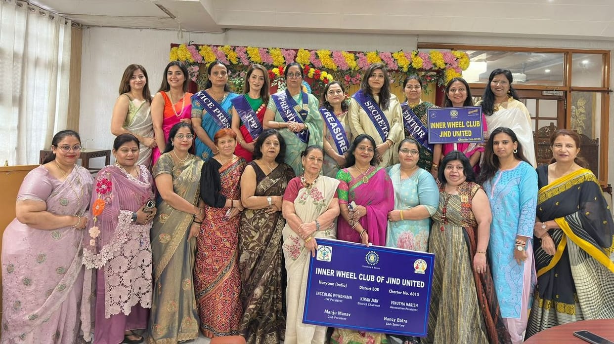 Inauguration ceremony of Inner Wheel Club Jind United held.