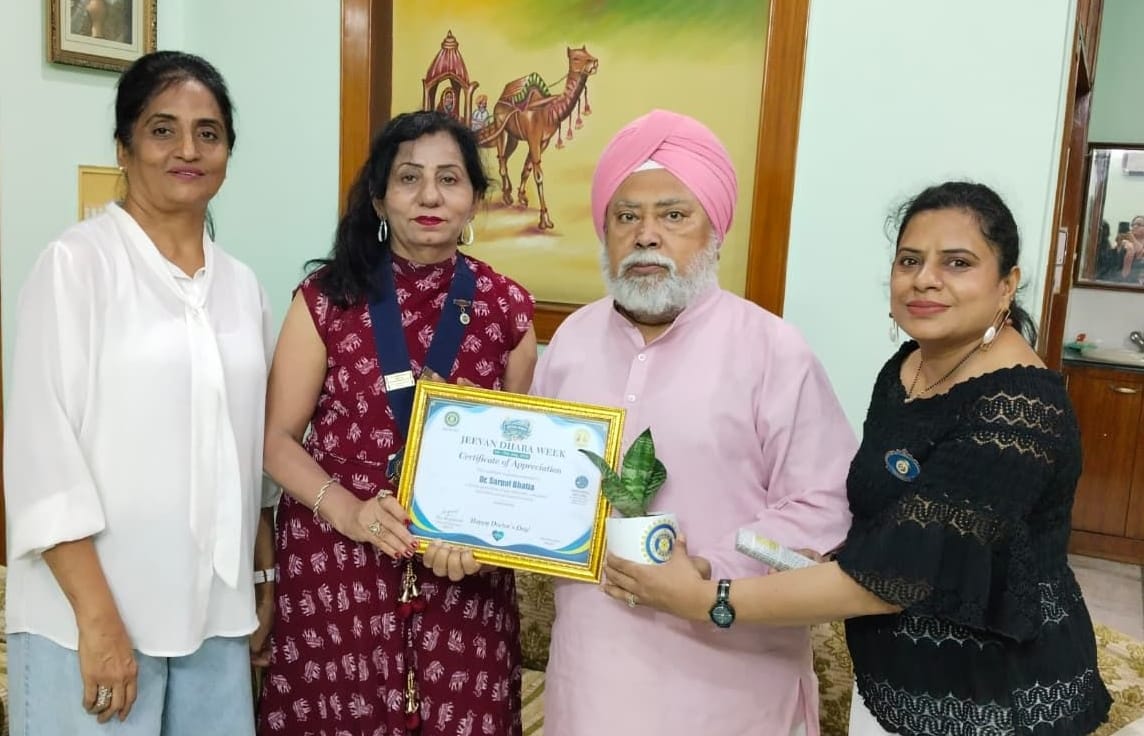 Dr. Sarbpal Singh Honoured on Doctors' Day