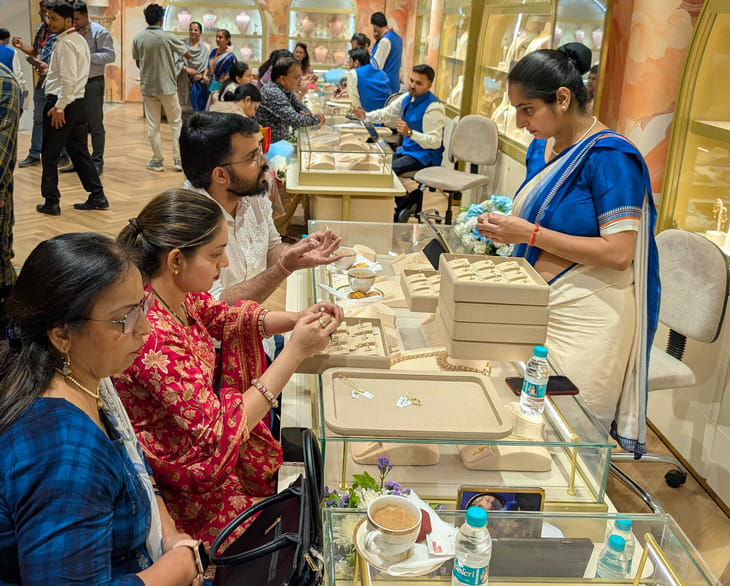 Bullion market sluggish due to volatile prices; customer footfall at unbranded shops drops by up to 70 percent.