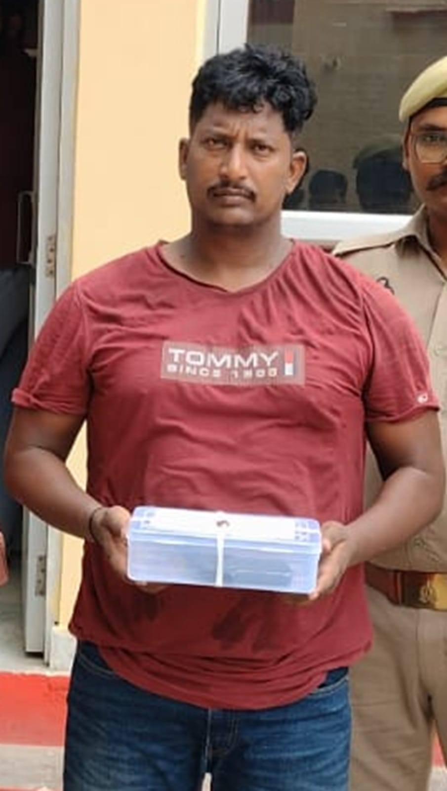Amit Rai, an accused in the murder of a former village head and a shooter for Mukhtar, arrested along with an associate.