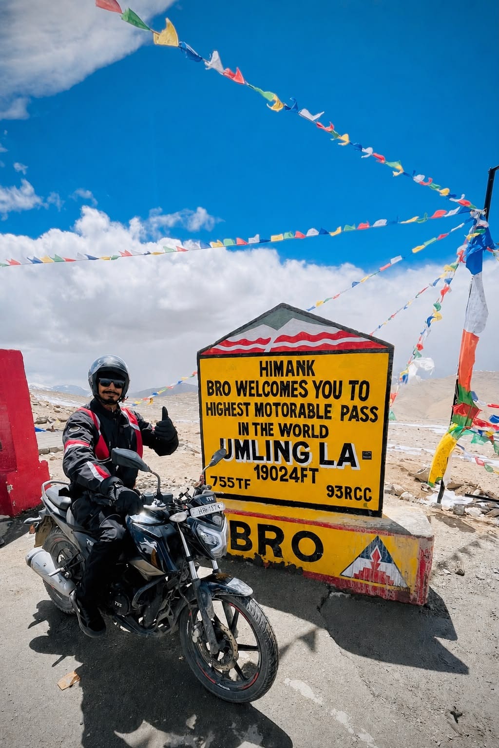 Mukul Rathi returns after conquering Umling La on a 125cc bike.