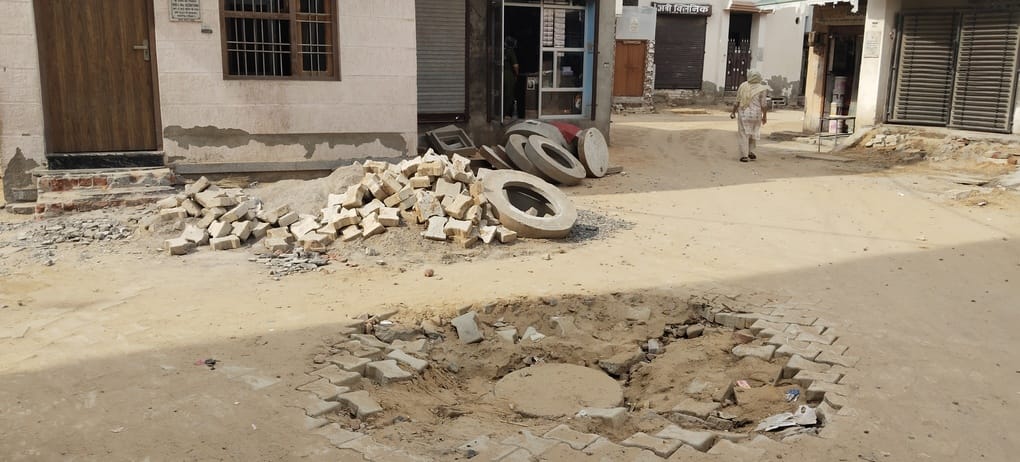 'Amrit' scheme work incomplete for eight years; residents of Satrod distressed by dilapidated streets.