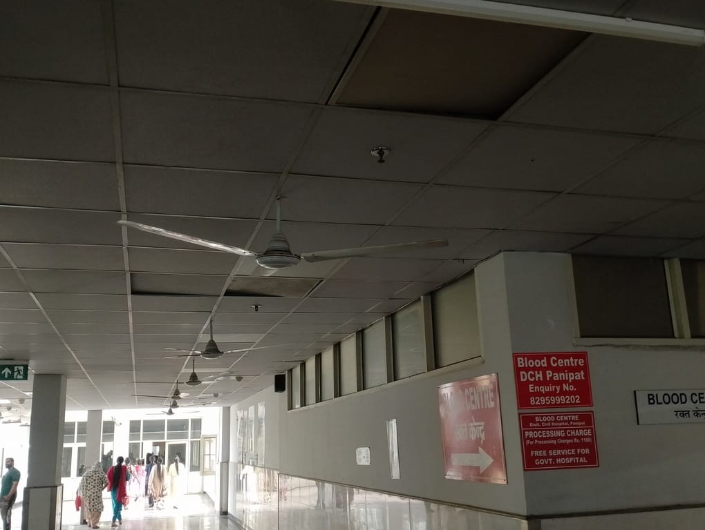 Debris stuck in hospital's central AC; patients left in distress for three hours.