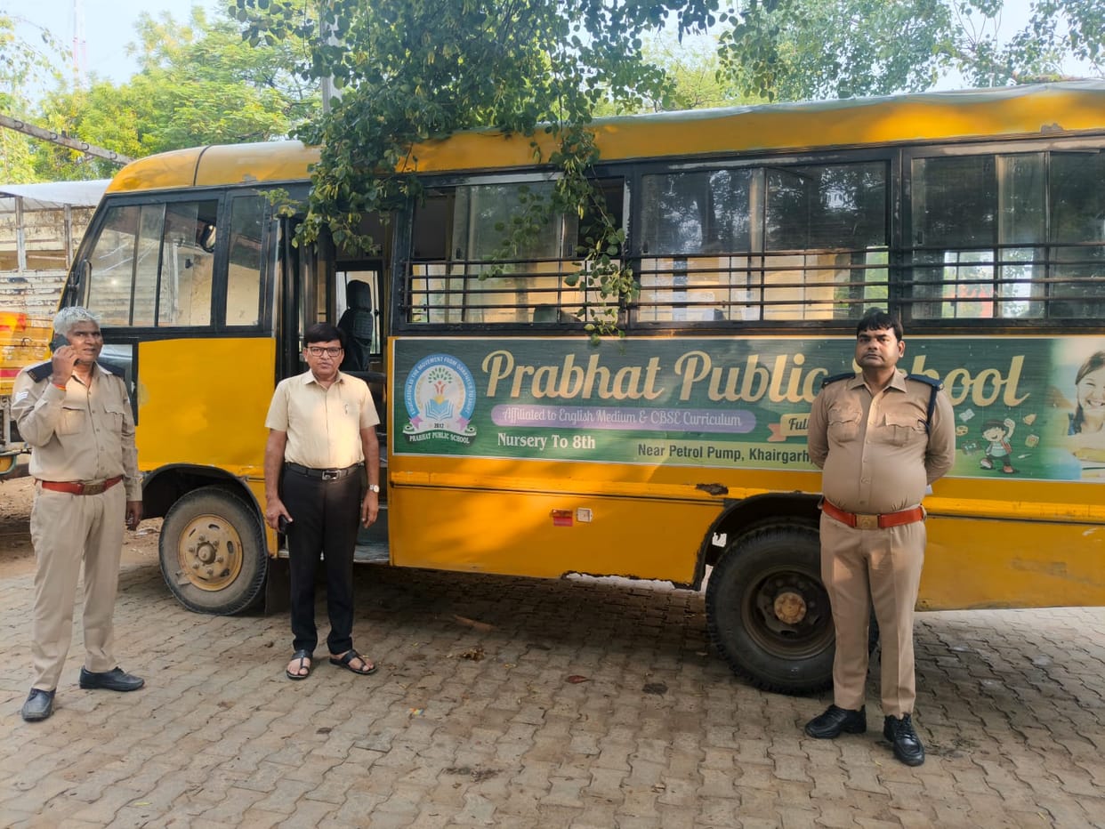 Six vehicles, including five school buses and a van, impounded; 17 challaned.
