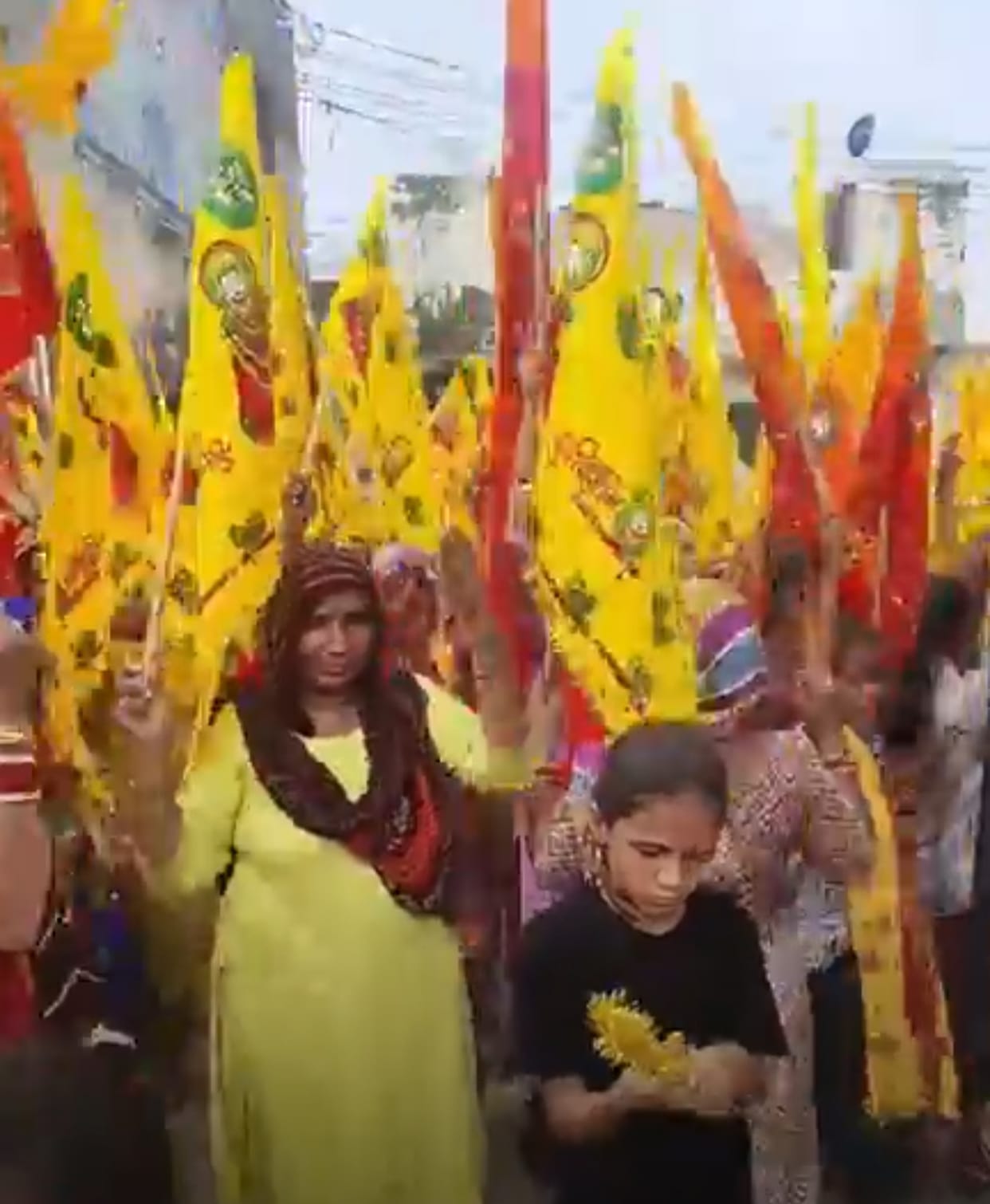Grand Nishan Yatra taken out in Serdha