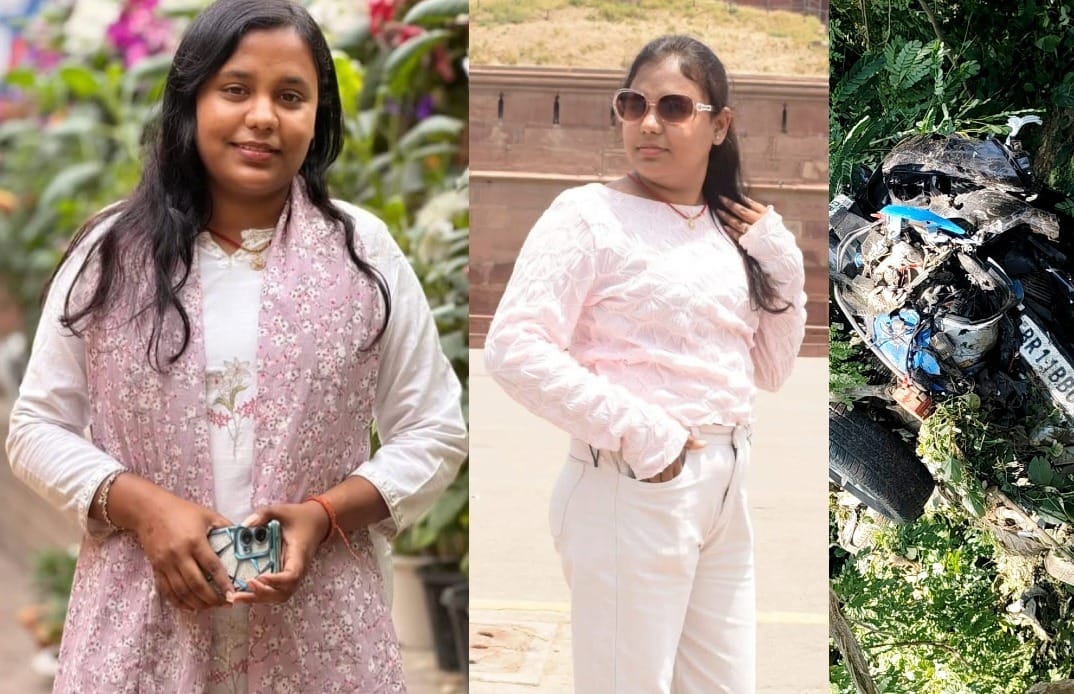 muzaffarpur bochaha fortuner hit scooty two finance company girls killed road accident bihar news