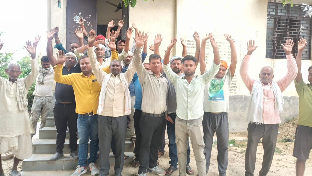 Transformer blows out for the third time; villagers stage a protest.