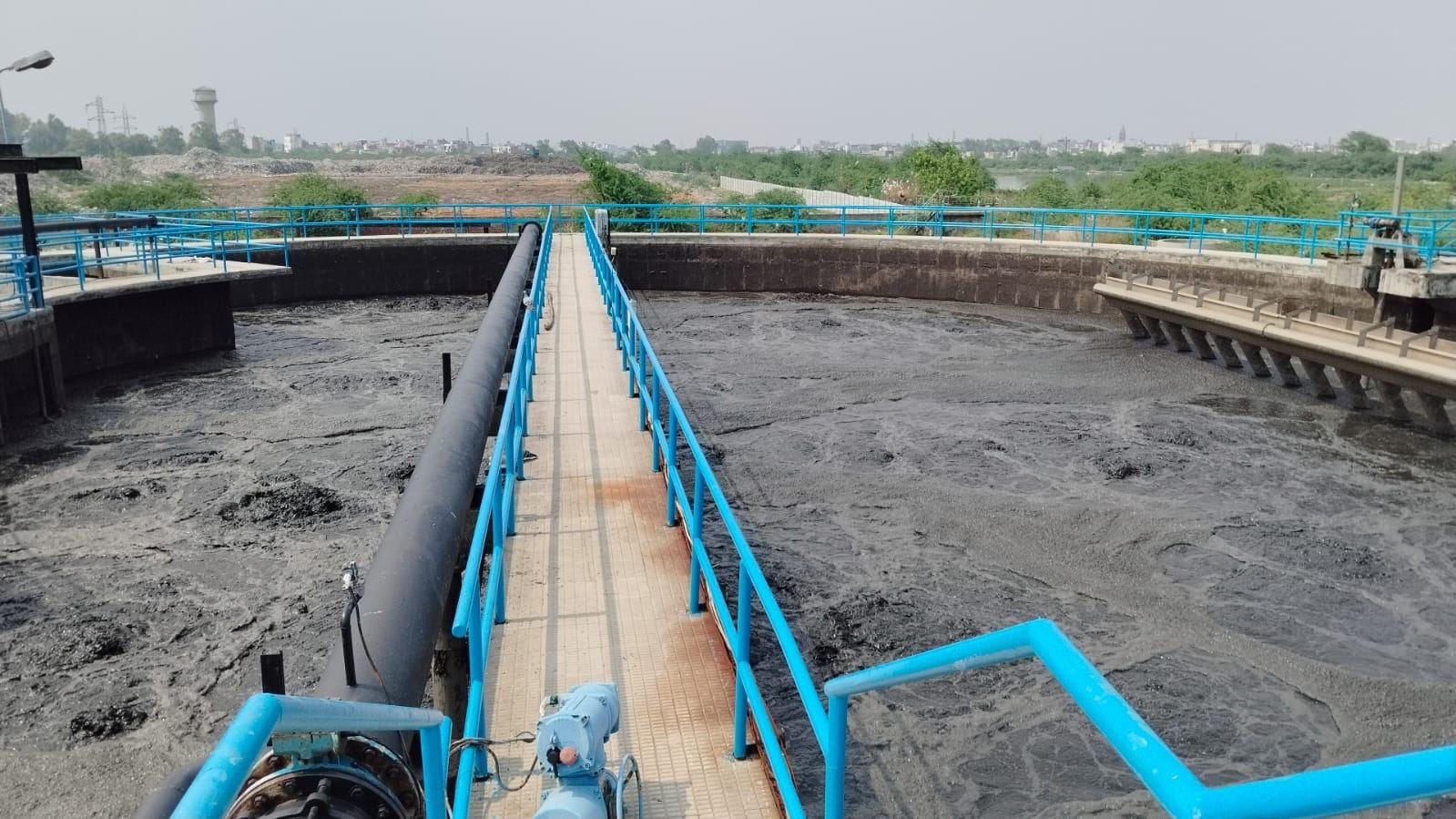 दादरी रोड का सीवरेज टिटमेंट प्लांट।
