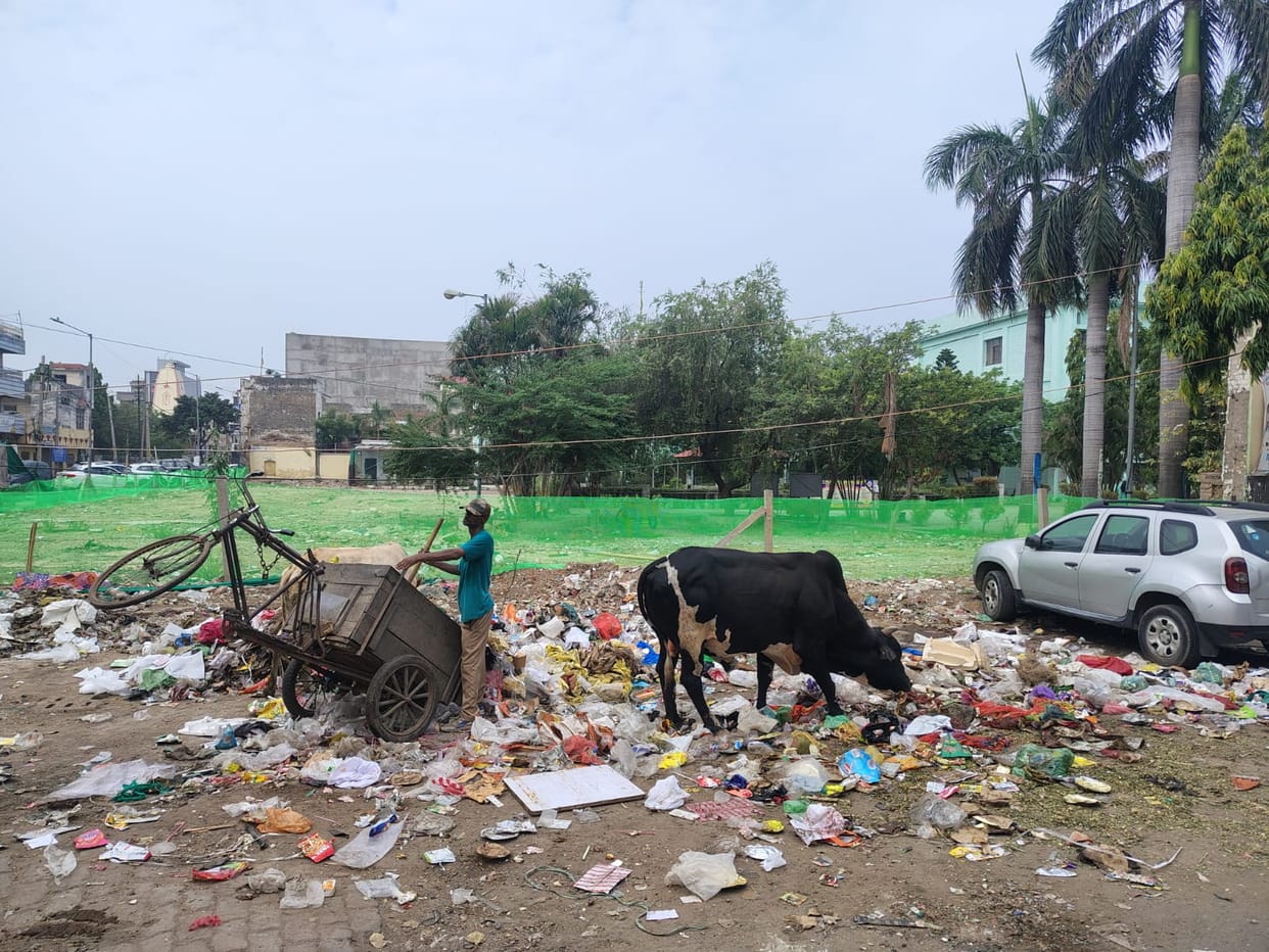 Piles of garbage outside schools; parks turned into dumping zones.
