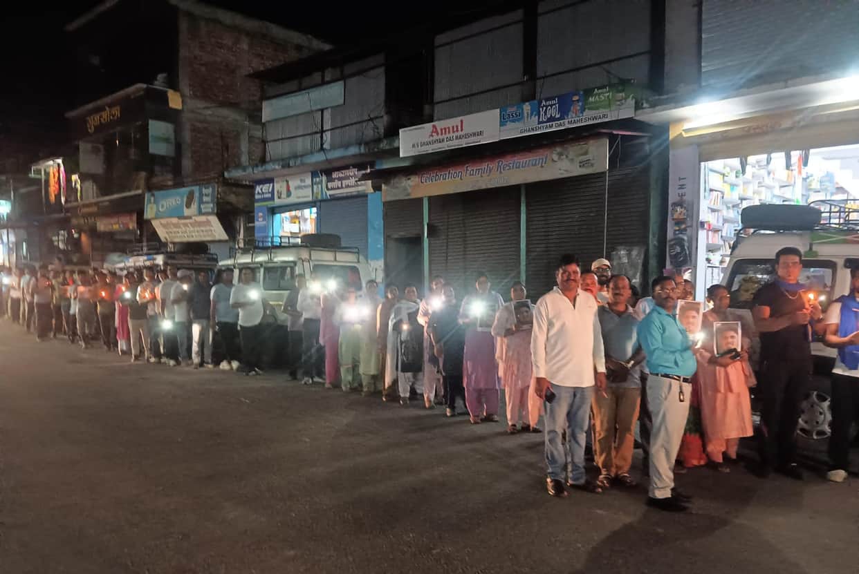 Candlelight March in Agastyamuni Over Ketan Lal Murder Case