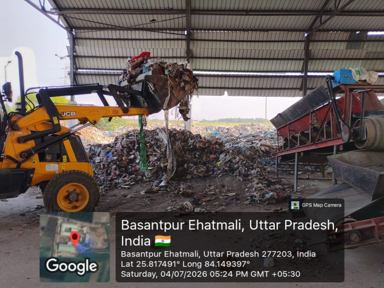 Accumulated waste begins to be cleared from the MRF plant; land for dumping to be available in ten days.