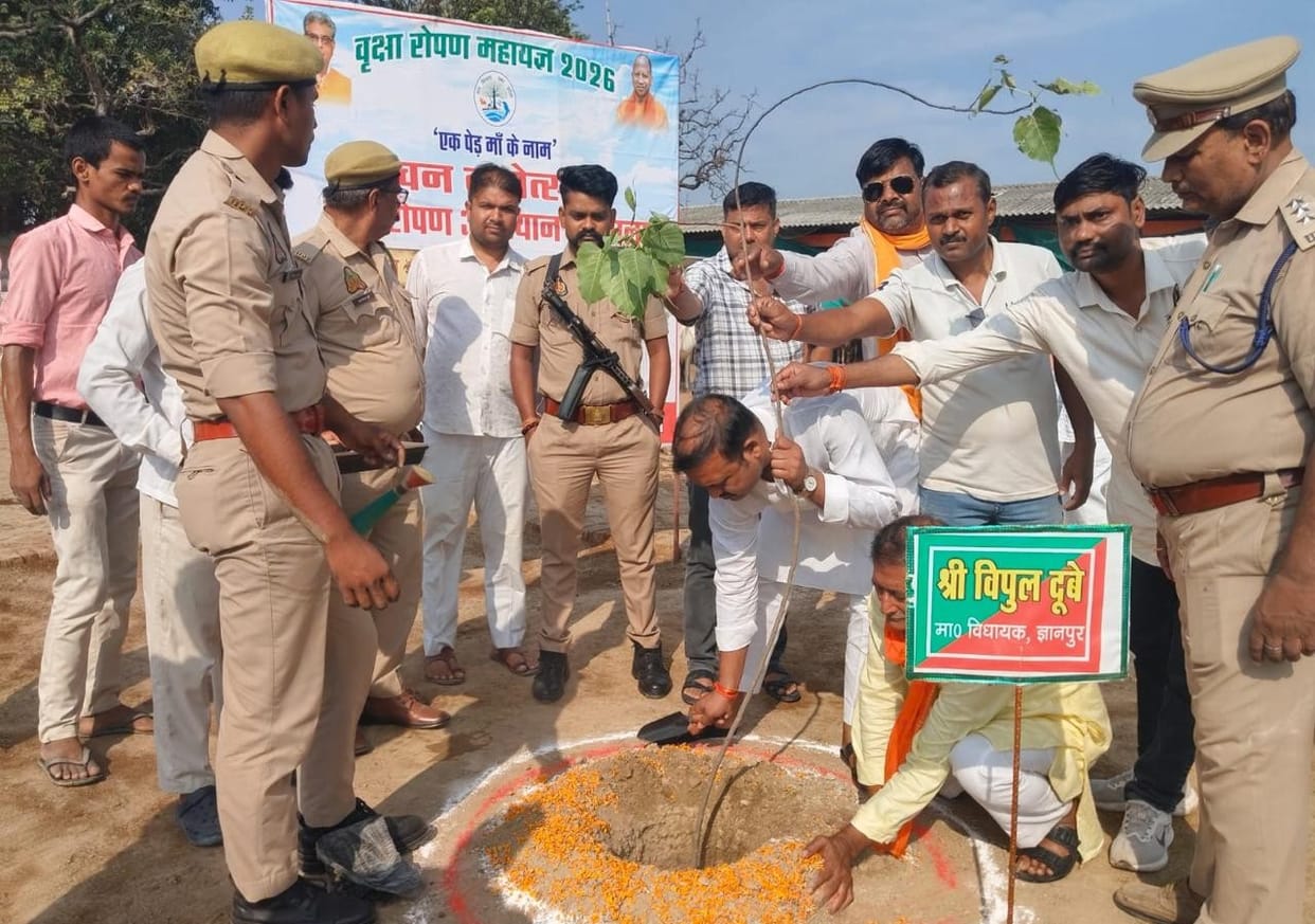 Cows were fed jaggery and gram, and saplings were planted in the premises