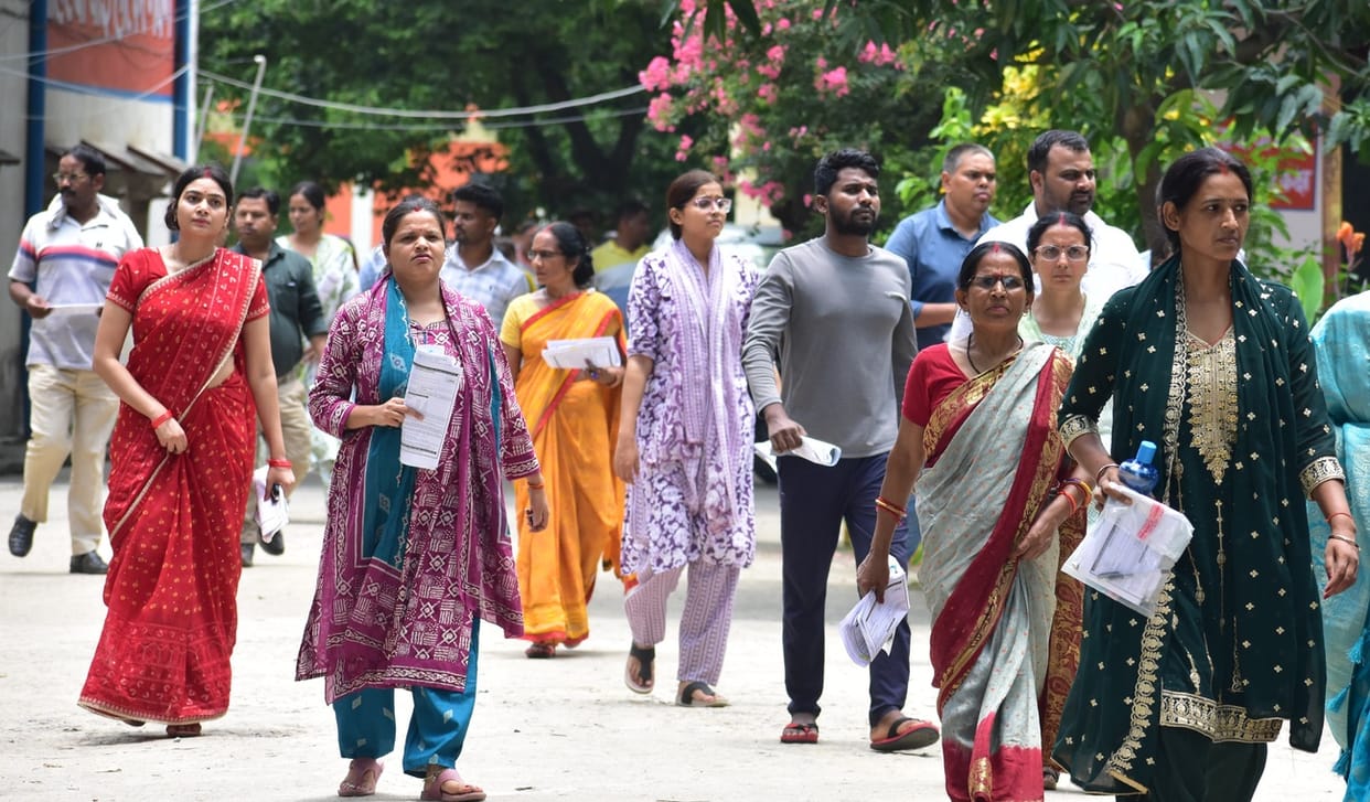 Out of a total of 13,558 registered candidates, 11,036 appeared for the TET.