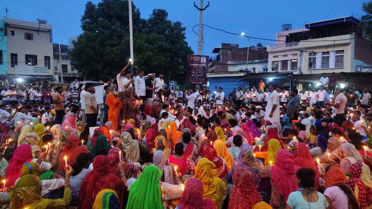 Candlelight march held to seek justice for Kapil, who died during the race.