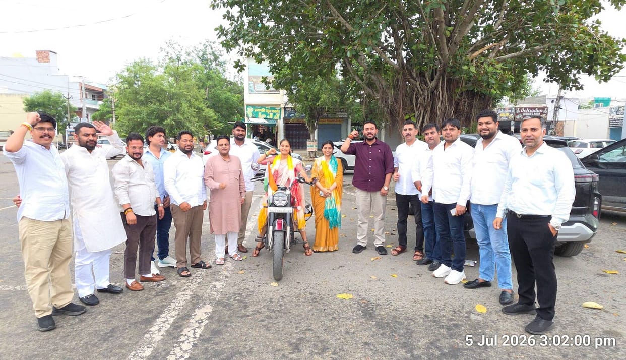 Tapasi Upadhyay, founder of Mission Healthy Bharat, welcomed in Gohana.