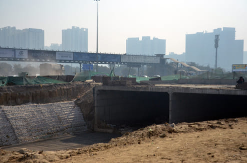 Greater Noida West underpass to be ready this month; testing begins.