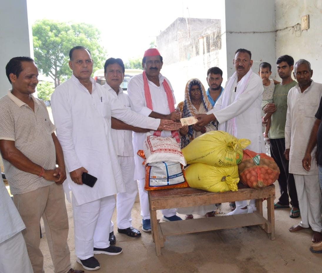 SP District General Secretary extends support to the victim's family.