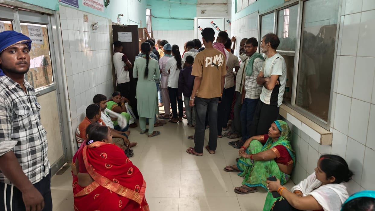 A single digital X-ray machine bears the load of 200 patients; a two-hour wait is required for the test.