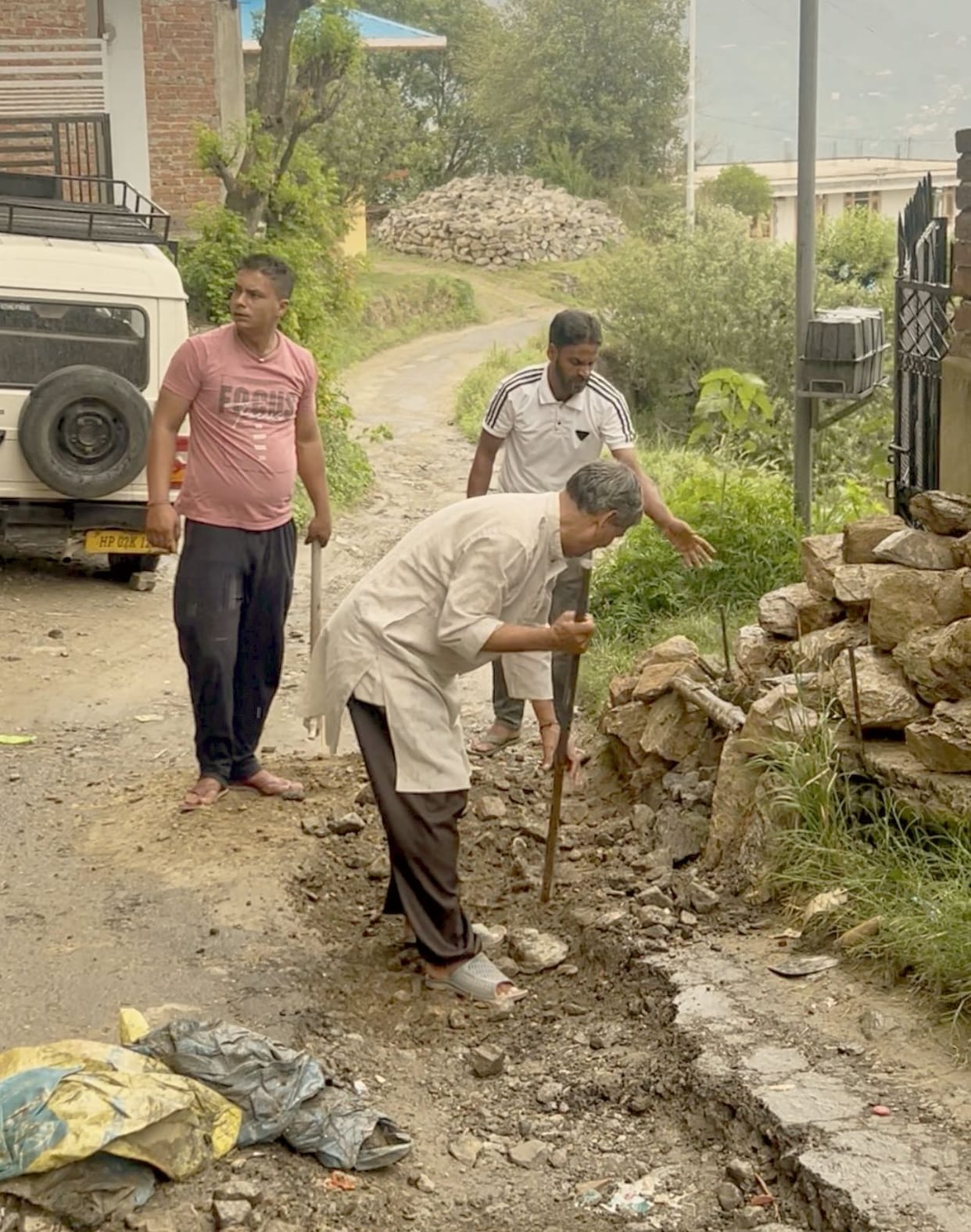 Patients were facing difficulties due to the dilapidated condition of the road to Nitthar Hospital