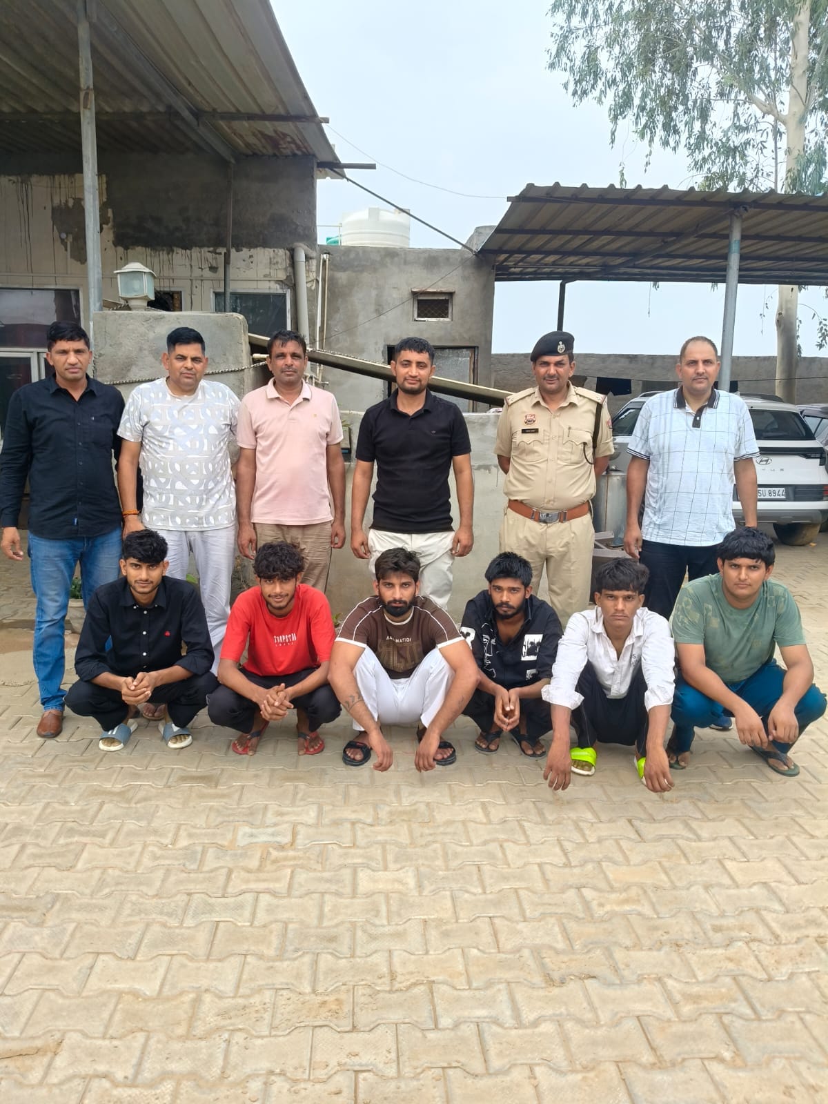 Six accused arrested for vandalizing a house and issuing death threats