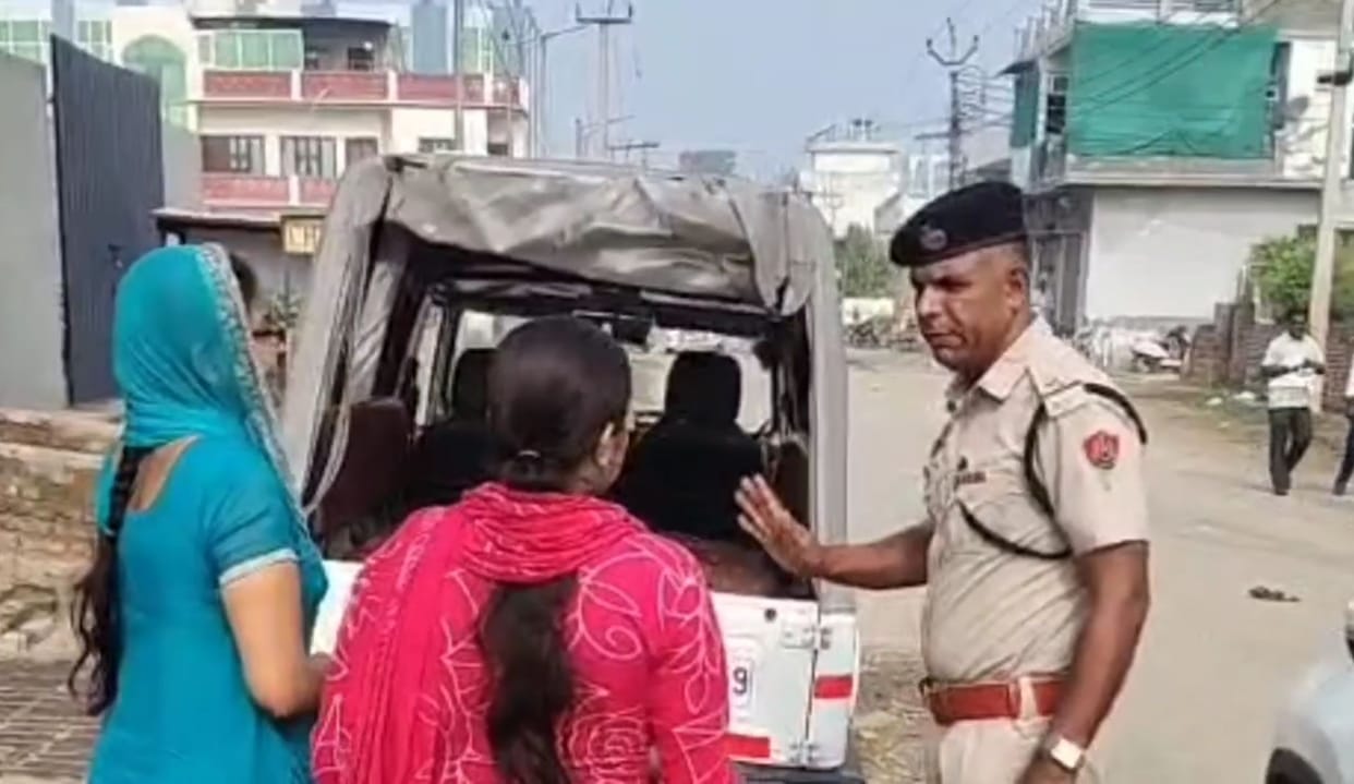To ensure they didn't miss the exam... examinees were taken to the center in a police vehicle.