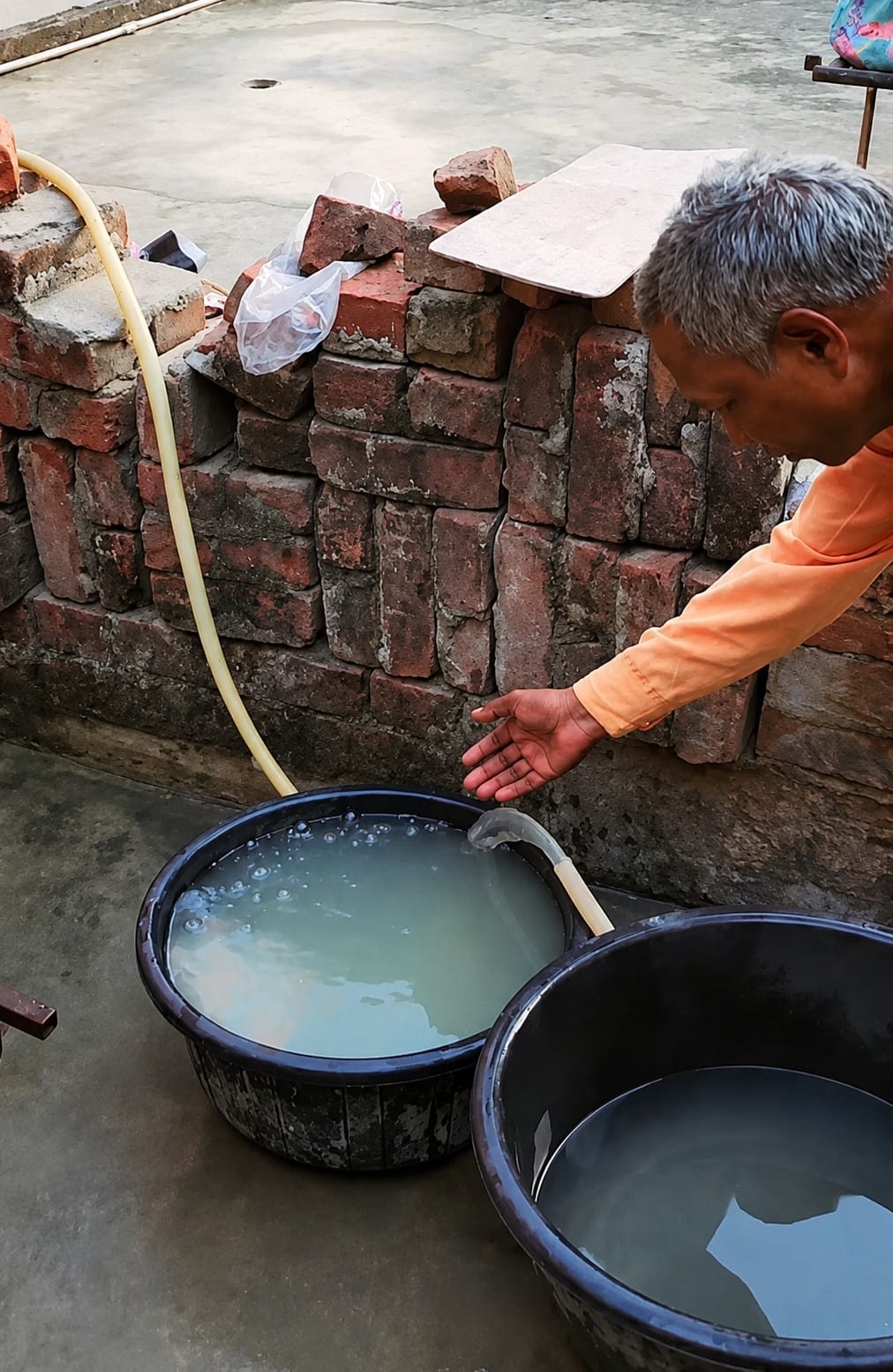 Contaminated water has been supplied to 60 houses in Araji Bagh for the past four days.
