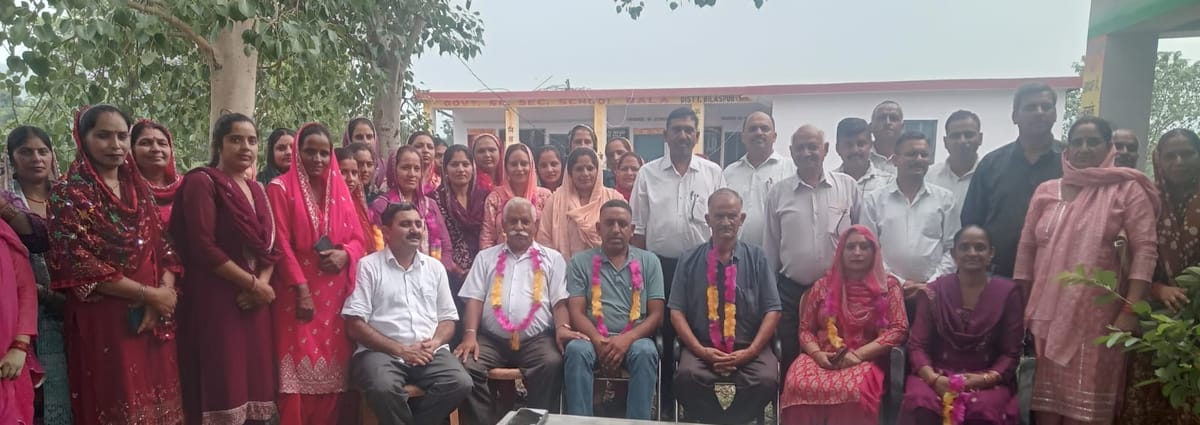 Bilaspur News: बाला स्कूल में सुभाष चंद बने एसएमसी अध्यक्ष