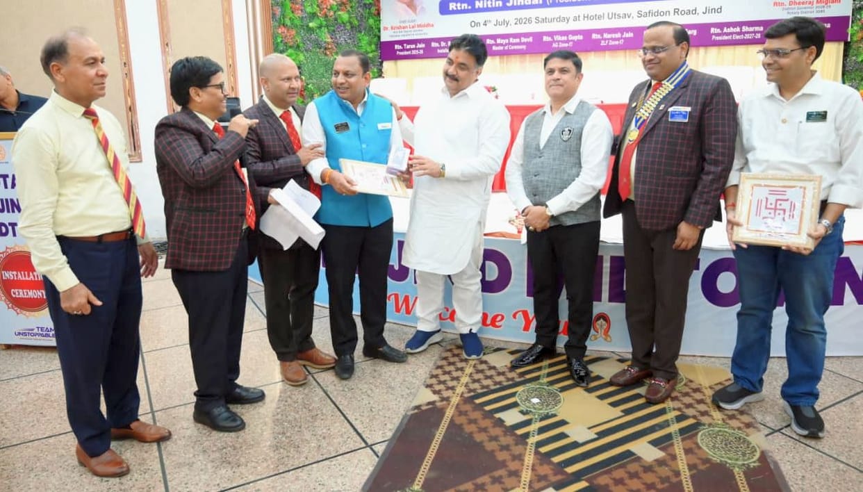 Nitin Jindal becomes President of Rotary Club Midtown