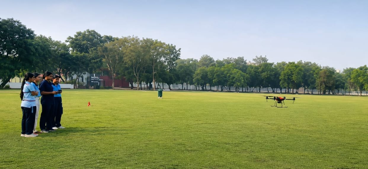 NCC cadets of Hindu Girls College have excelled in drone technology.