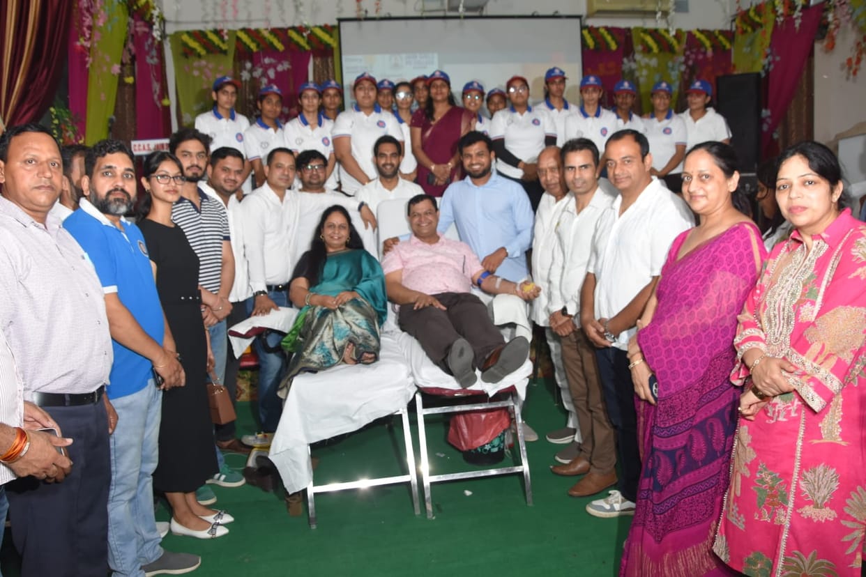 251 units of blood were collected at the camp.