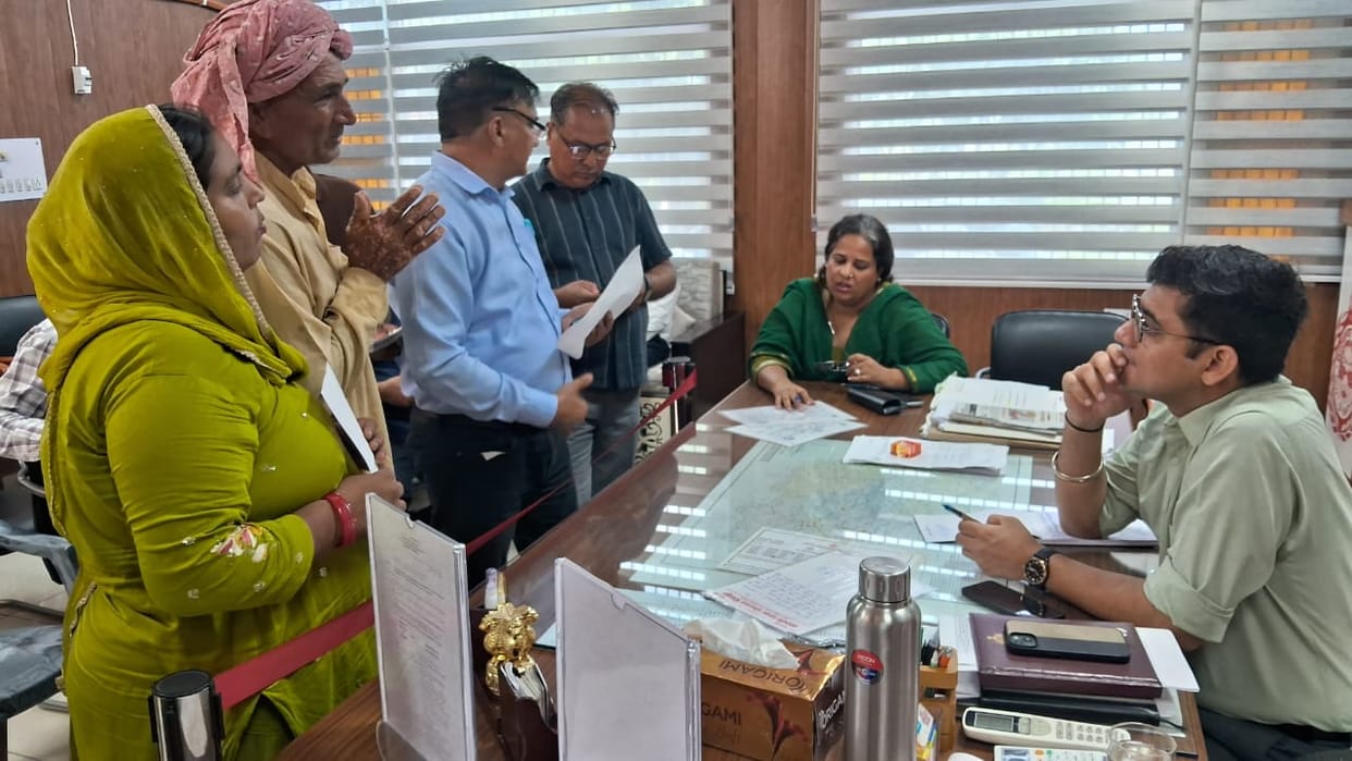SDM Ankit Kumar heard public grievances at the resolution camp and issued instructions for their redressal.