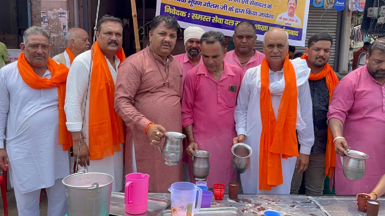 Served passersby by setting up a *chabeel* (stall offering free cold, sweet drinks).