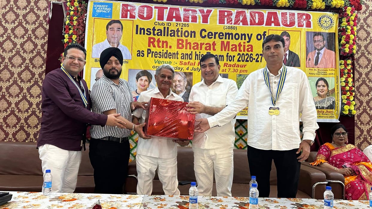 Rotary Club office bearers took the oath