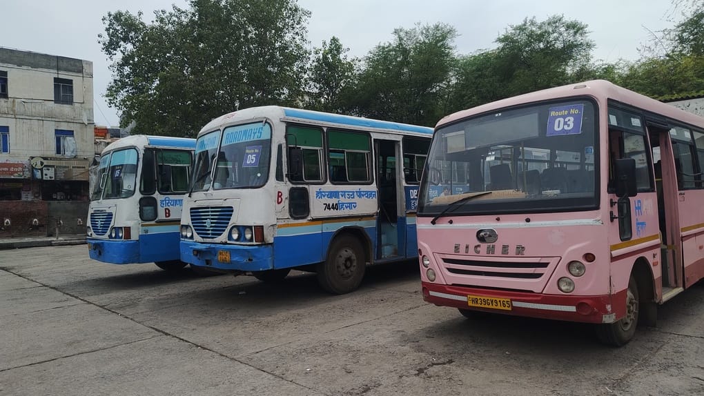 1523 candidates were transported to the examination centre by roadways buses.