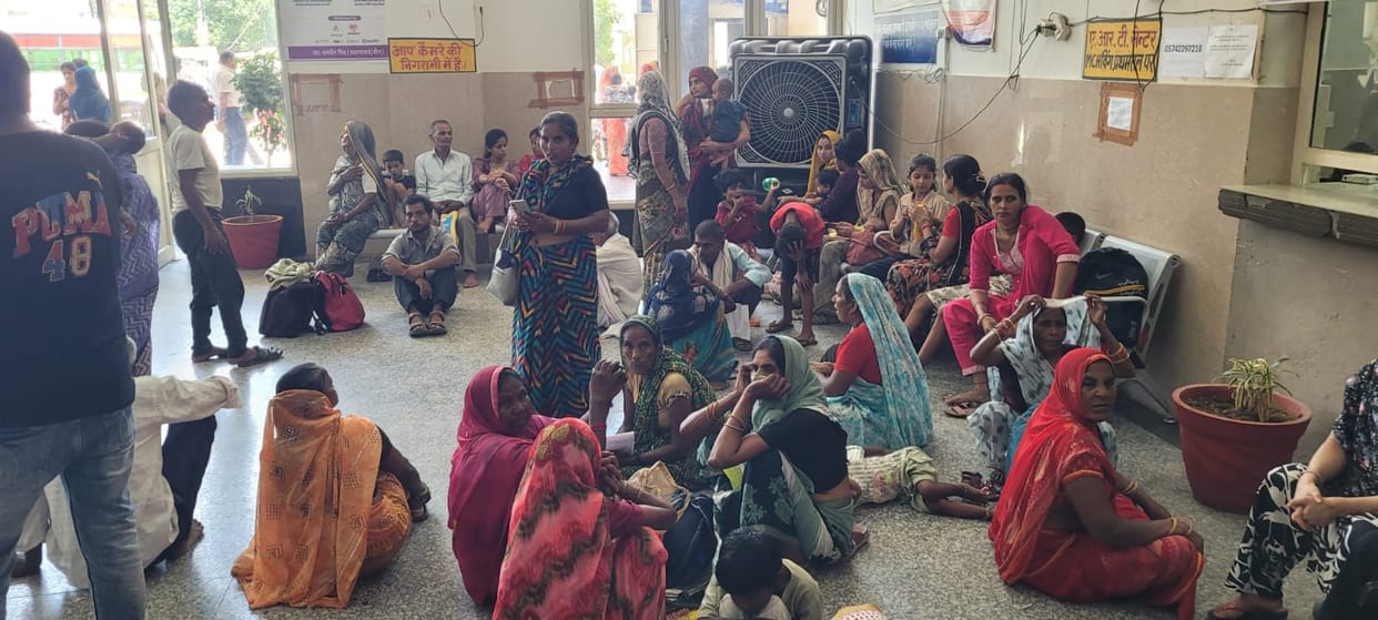 People suffered due to rain at night and sultry heat during the day.
