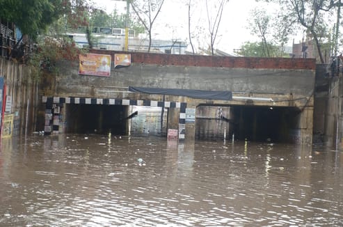 The municipal corporation's preparations were washed away by just an hour and a half of rain.