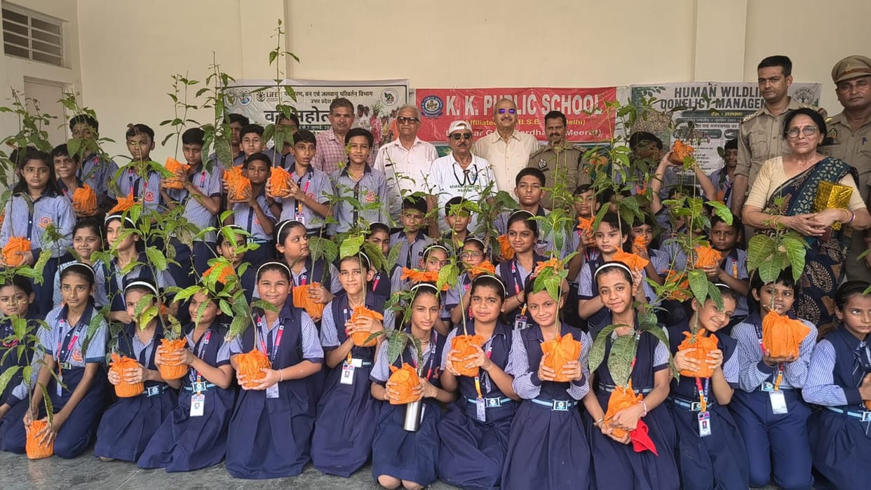 Tree plantation carried out under the 'A Tree in Mother's Name' campaign.