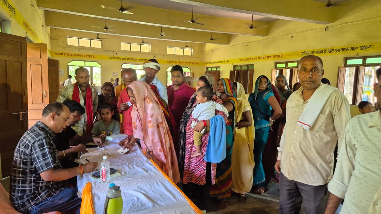 The health of 250 patients was examined at the camp.