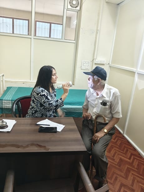 120 patients underwent check-ups at the camp.