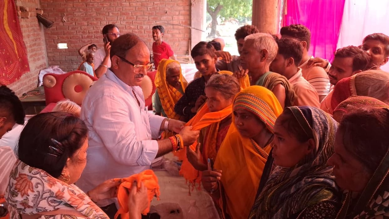 Heard the villagers' grievances at the camp.