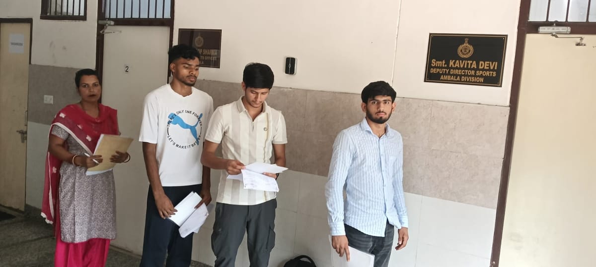 Ambala News: 123 खिलाड़ियों के बने ग्रेडेएशन प्रमाणपत्र