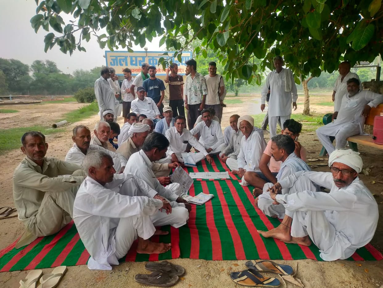 dharna for drinking water