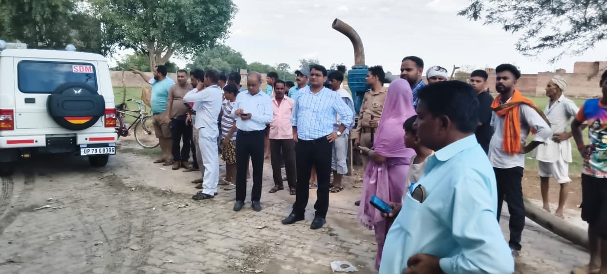 The SDM arranged for the installation of a pump set to drain the water.The SDM arranged for the installation of a pump set to drain the water.