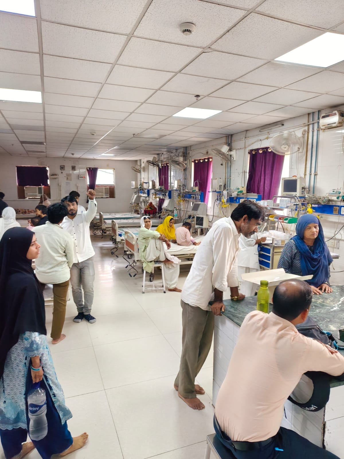Increased number of children suffering from high-grade fever, PICU full