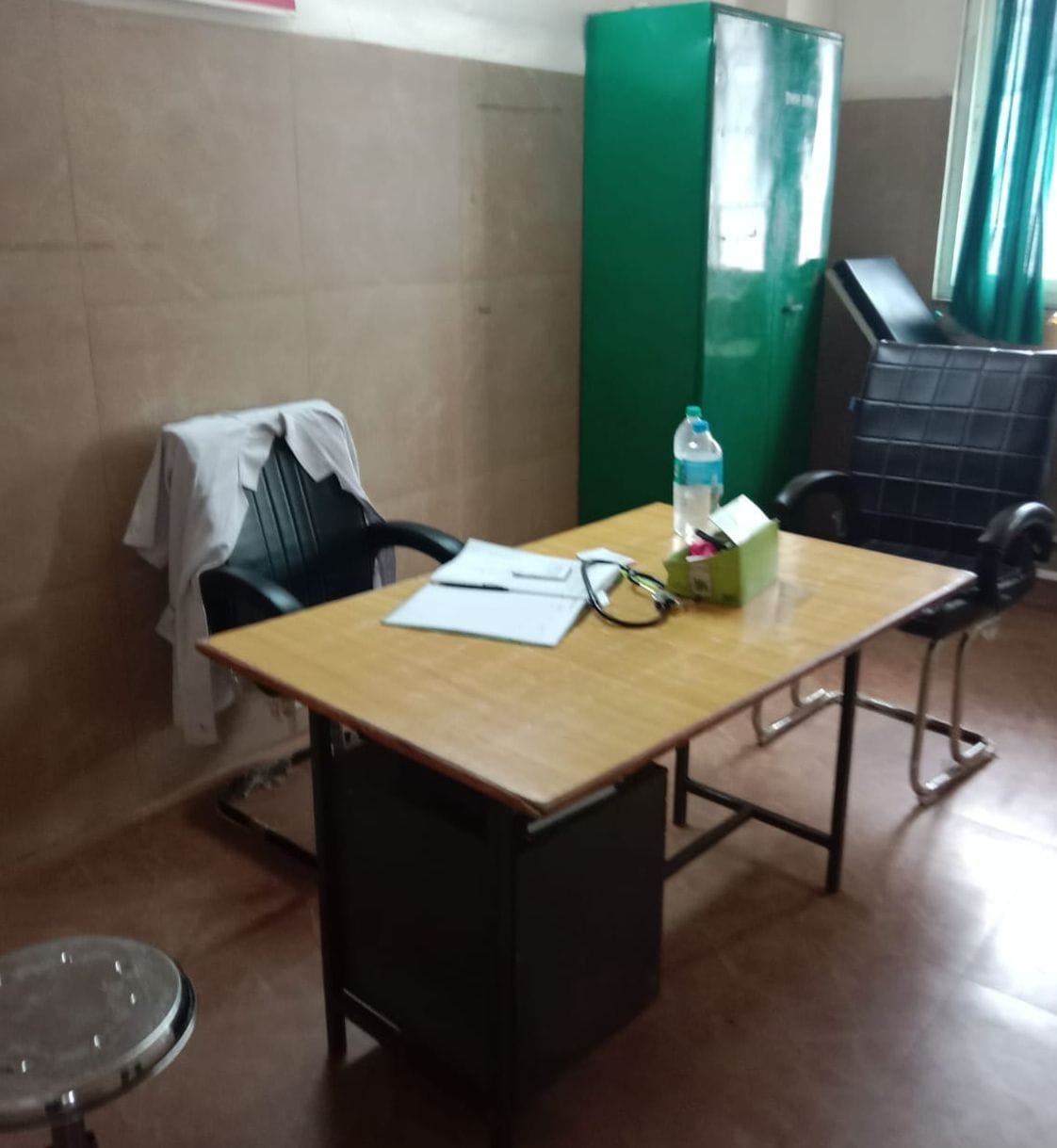 Situation at the District Women's Hospital... three doctors on leave, two hundred patients under the care of an AYUSH doctor.