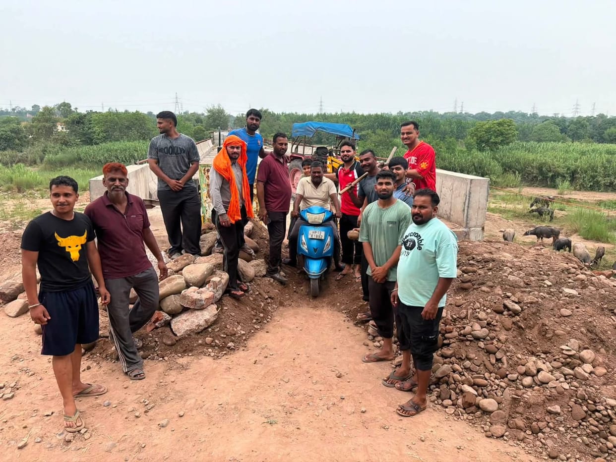 Dabhota Bridge opened for two-wheelers after three years.