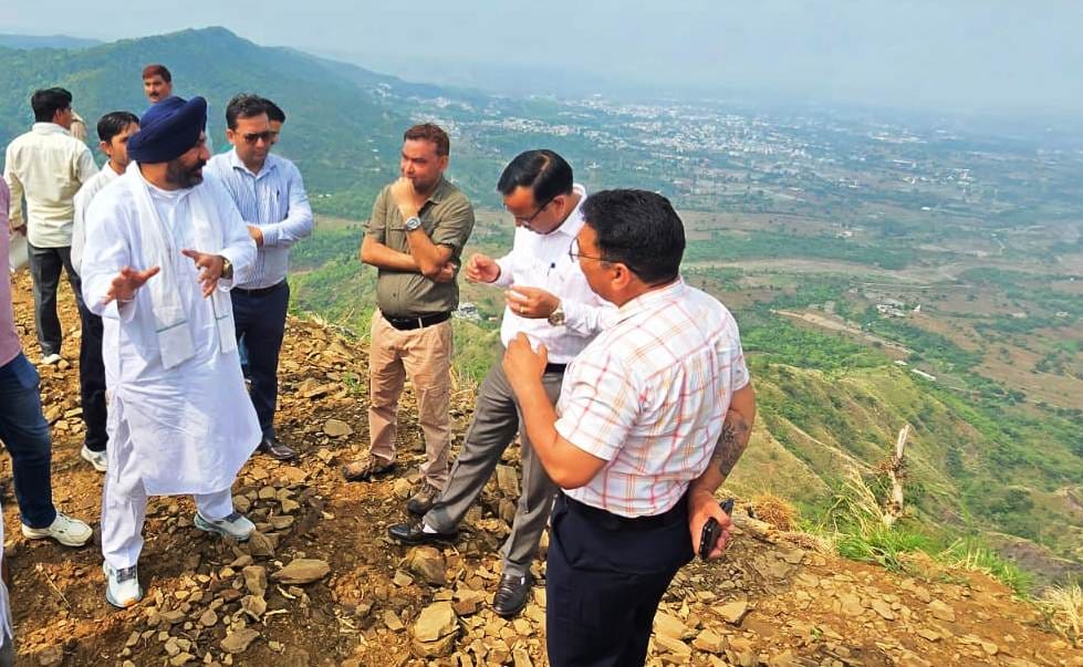 Final trial of paragliding site in Nalagarh successful.