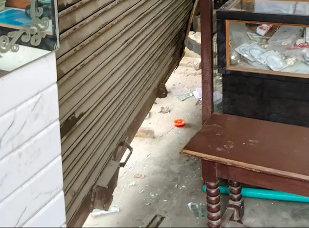 Cash and silver utensils stolen from a bullion shop