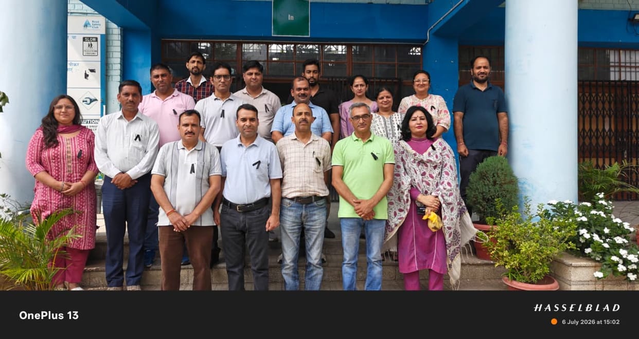 Teachers staged a protest wearing black badges.